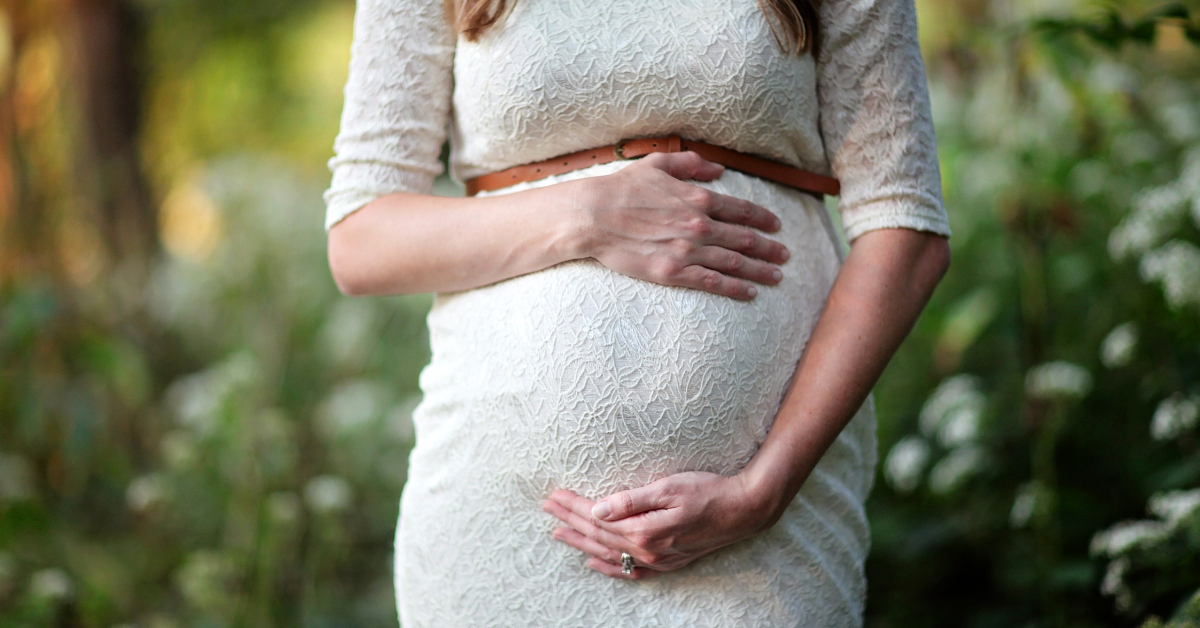 A pregnant woman
